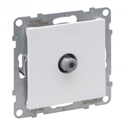 Suno Gniazdo Antenowe Tv Typ &Quot;F&Quot; 1.5 Db + Rj45 Kat 6 Utp Czarny 721462 721163 LEGRAND (721163)